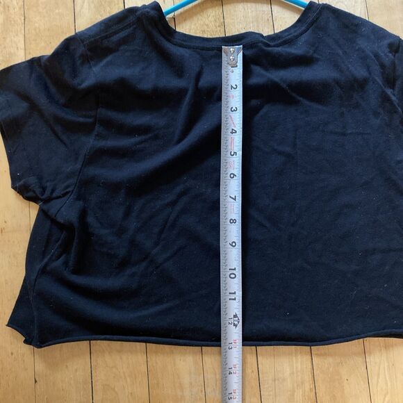 Abercrombie & Fitch Crop Top Women’s Size Small Short Sleeve Checked Graphic - Picture 10 of 10